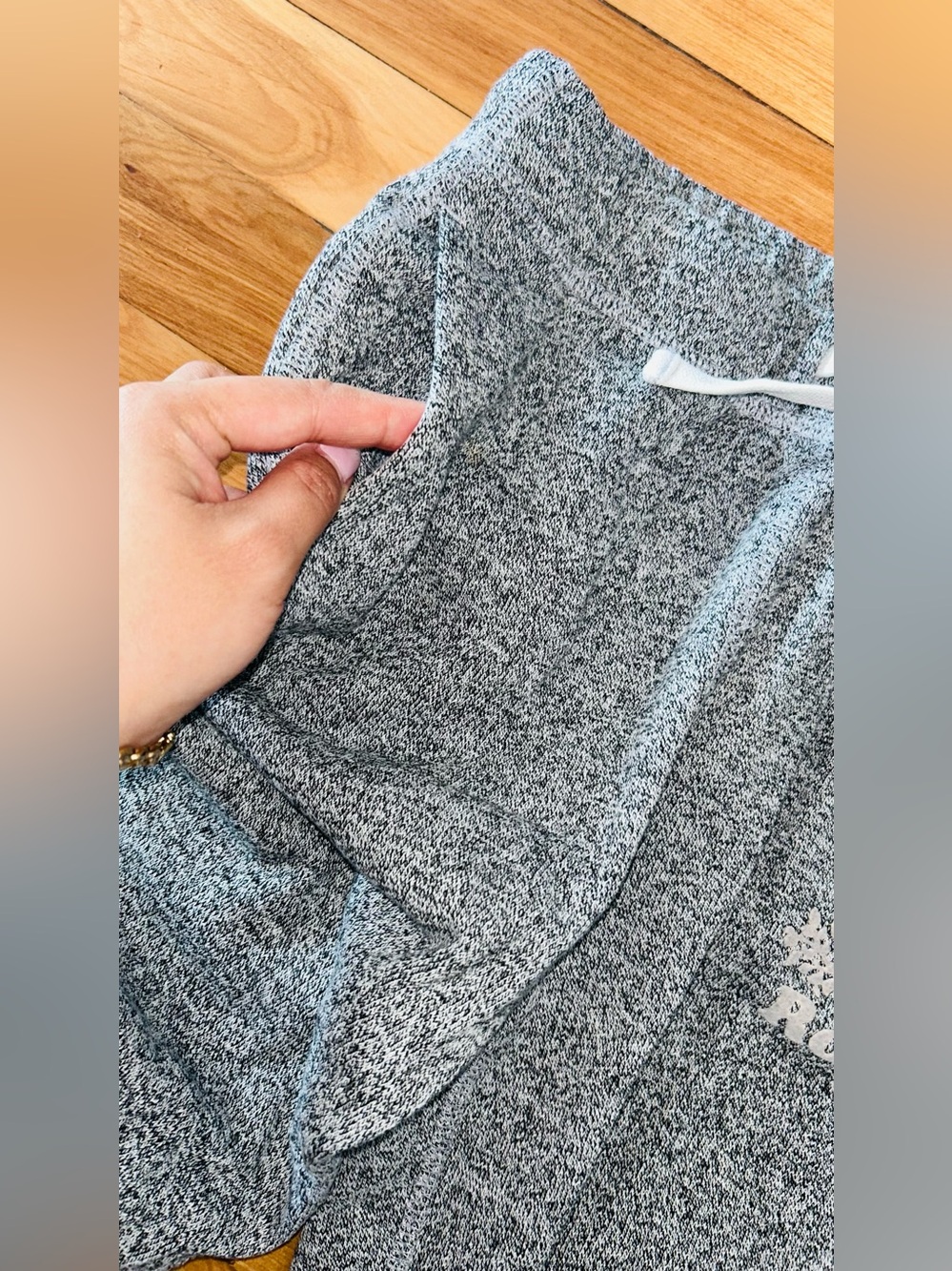 Roots Grey Kids Jogger Pants with Drawstring size 10 - Picture 3 of 4